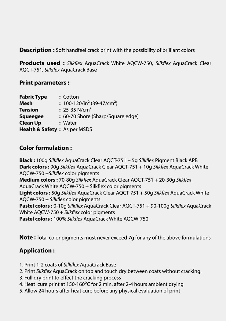 SILKFLEX AQUA CRACK WHITE AQCW-750